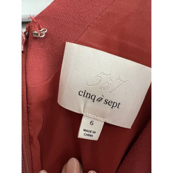 Cinq a SeptMallory Tank Ruffle Trim Mini Dress size 6 - Picture 8 of 8